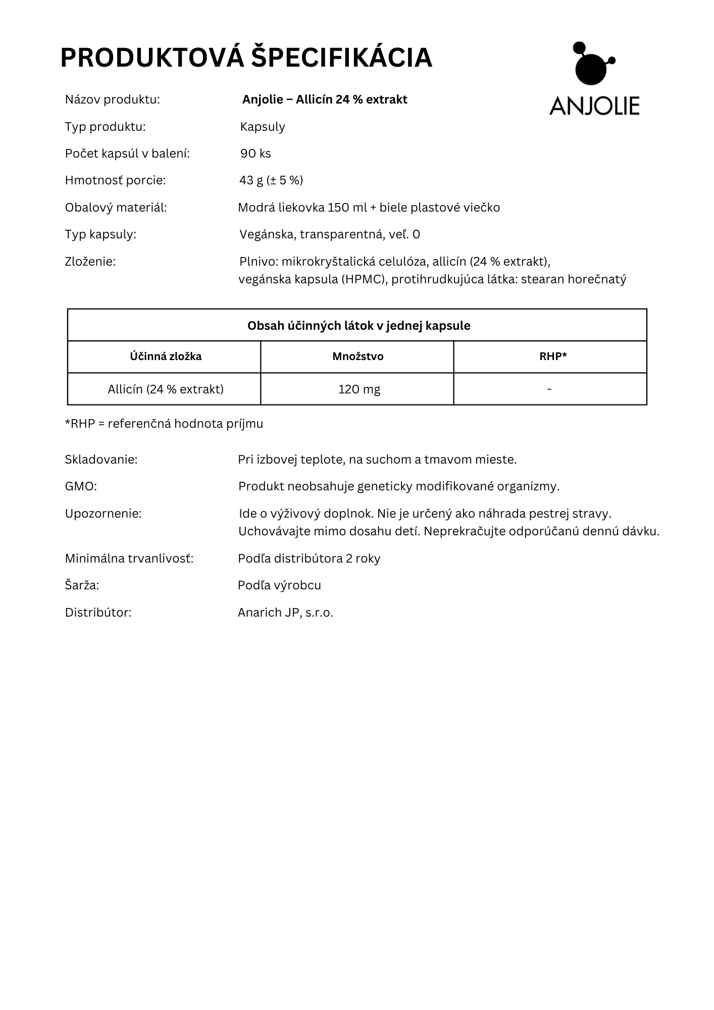 ALLICIN SK - hotovo